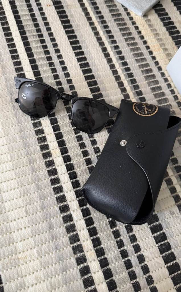 Genuine Ray-Ban Sunglasses with Case – Black, Good Condition