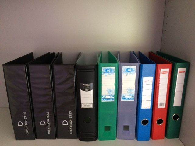 Assorted Lever Arch Files – Job lot of 9 files