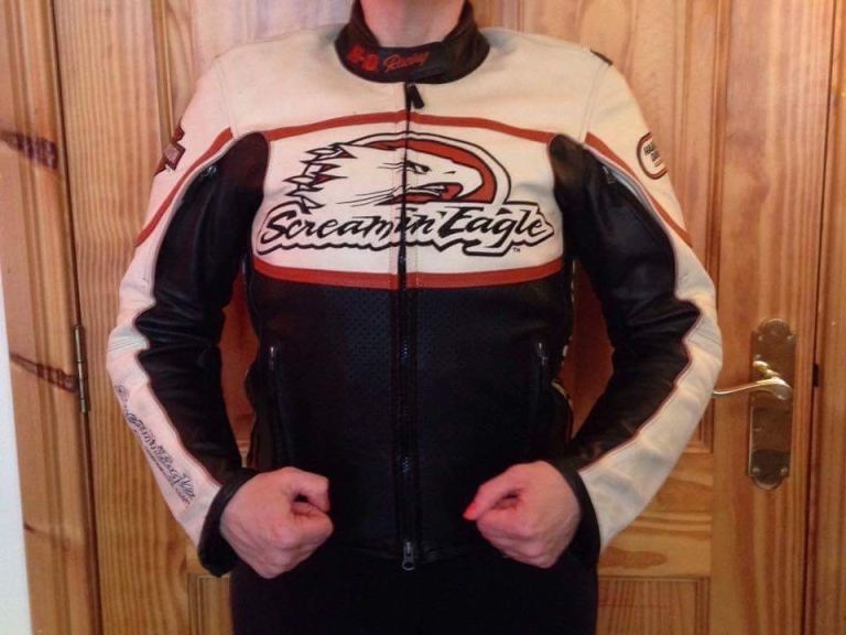 Ladies Screaming Eagle Harley Davidson leather jacket