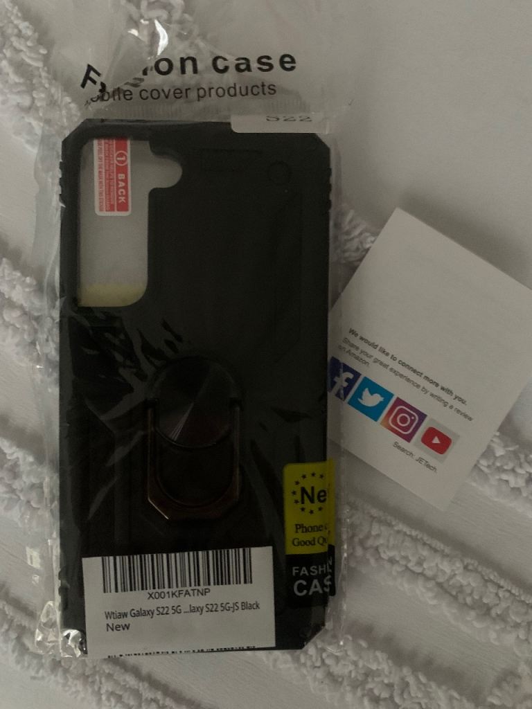 New Black Phone Case for Samsung Galaxy S22 5G