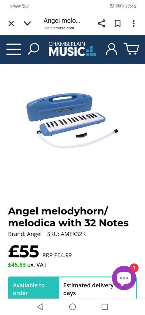 Angel Melodyhorn, portable keyboard.