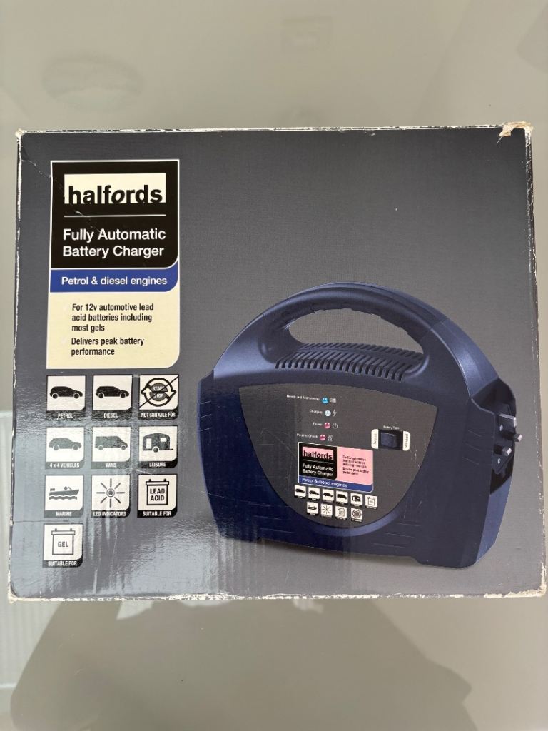 Halfords Car Battery Charger