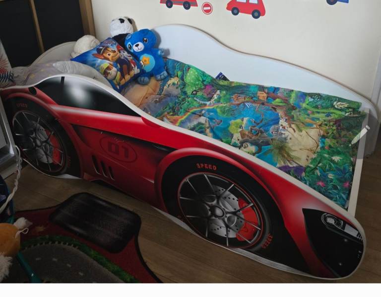 image for Racr car kids bed