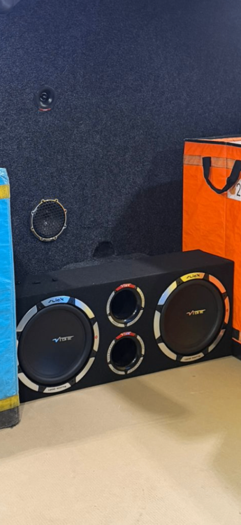 Vibe Car Audio Subwoofer, Speakers, and Amplifier Set