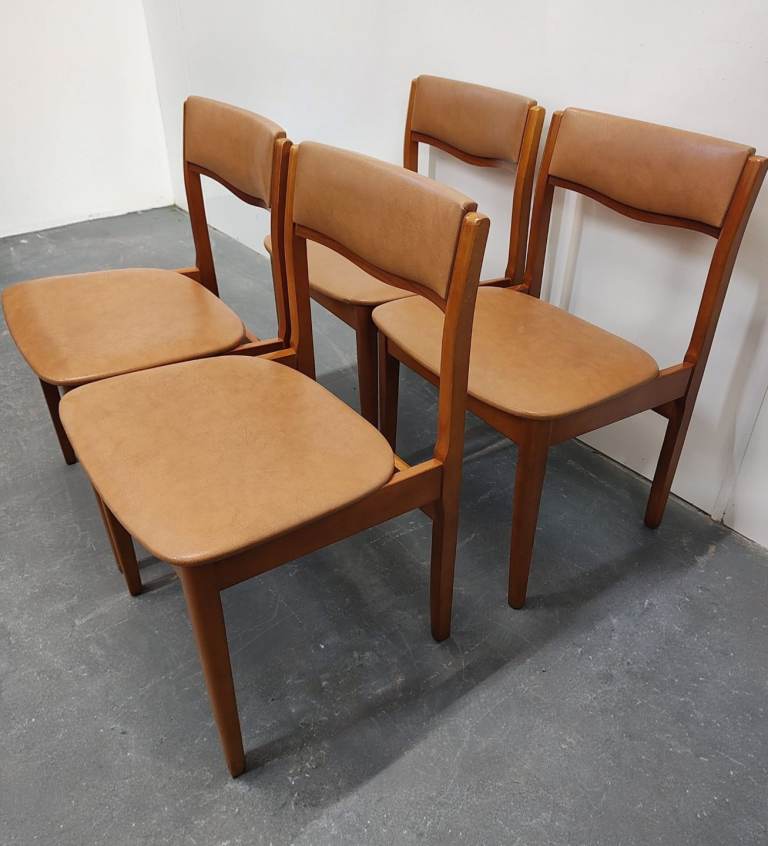4 X Mid Century Dining Chairs