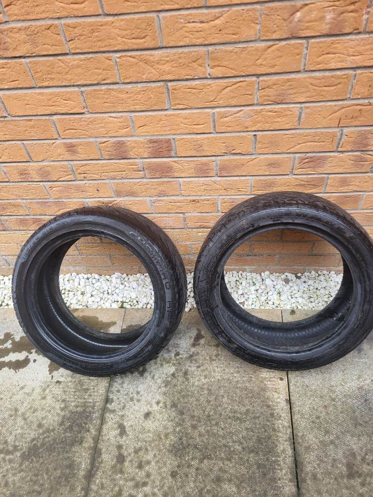2x 195/45R15 TYRES GOOD TREAD 