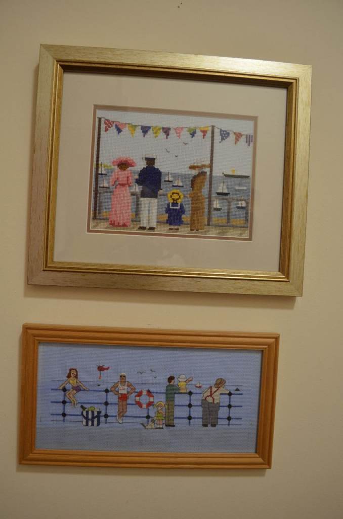 hallway hand stick needle point picture home sweet home 