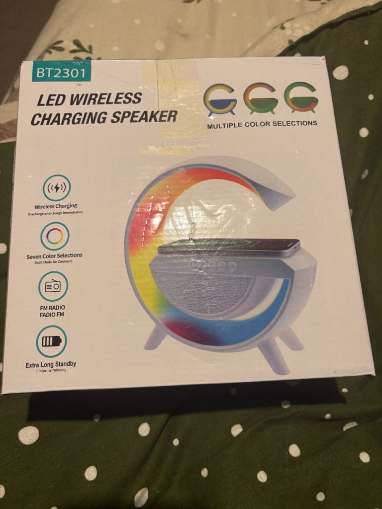 LED Wireless Charging Speaker 