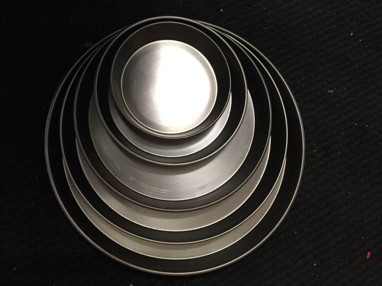NEW BLACK IRON 7'' PIZZA PAN CATERING COMMERCIAL KITCHEN FAST FOOD RESTAURANT TAKE AWAY  SHOP