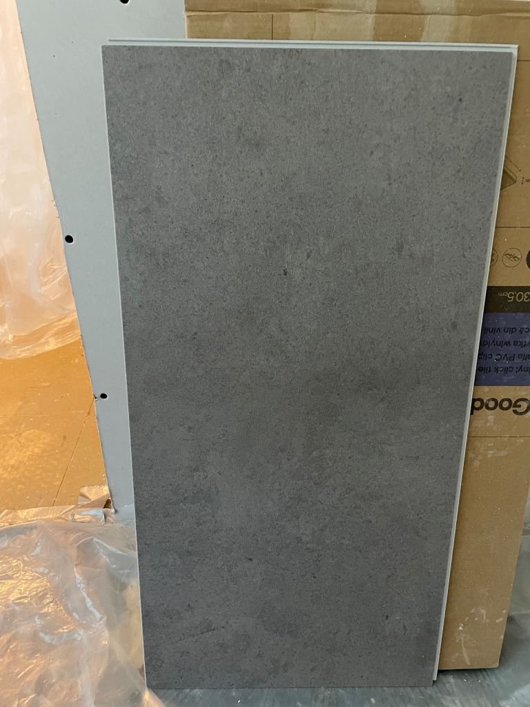 Flooring: LVT - Luxury vinyl click tile (B&Q)
