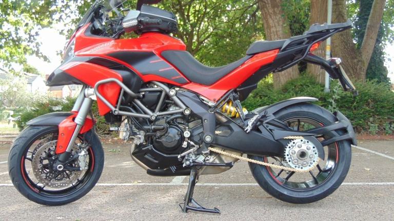 Ducati Multistrada 1200S Granturismo 2014 full luggage spec Italian tourer 