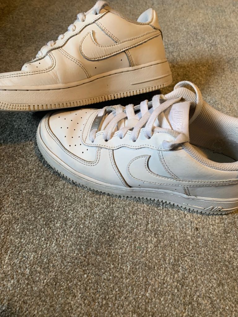 Nike Air Force 1 White Trainers Great Condition Size  5.5 UK 