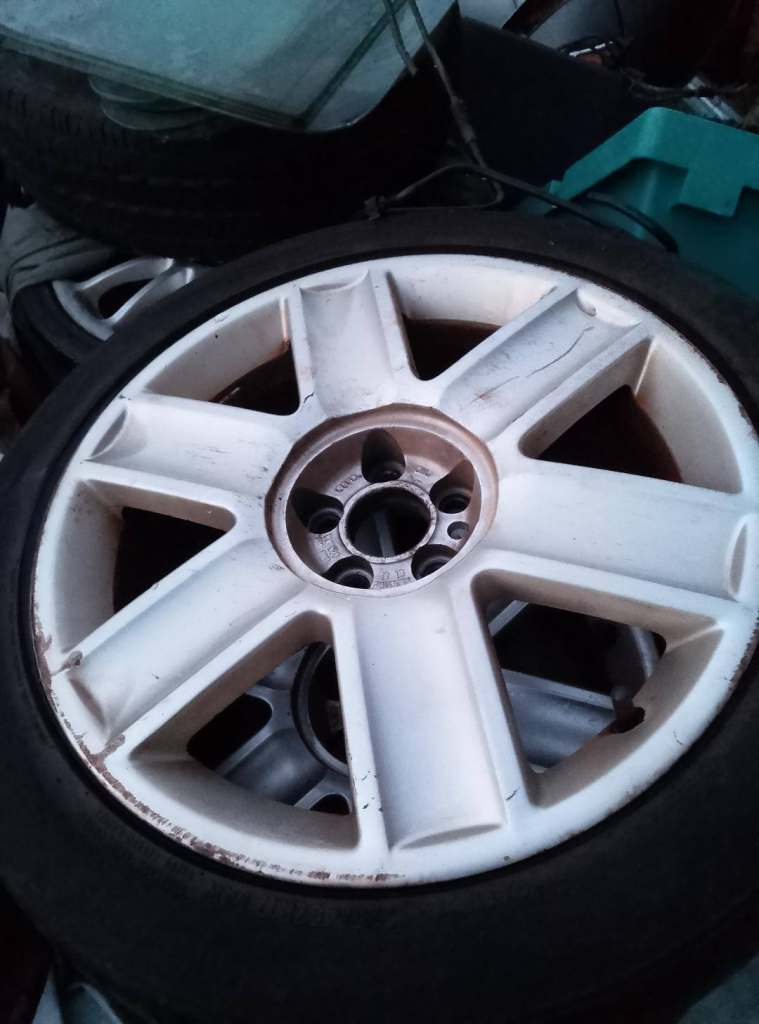 4 X AUDI /VW / SKODA 6 SPOKE 17 INCH ALLOY WHEELS 