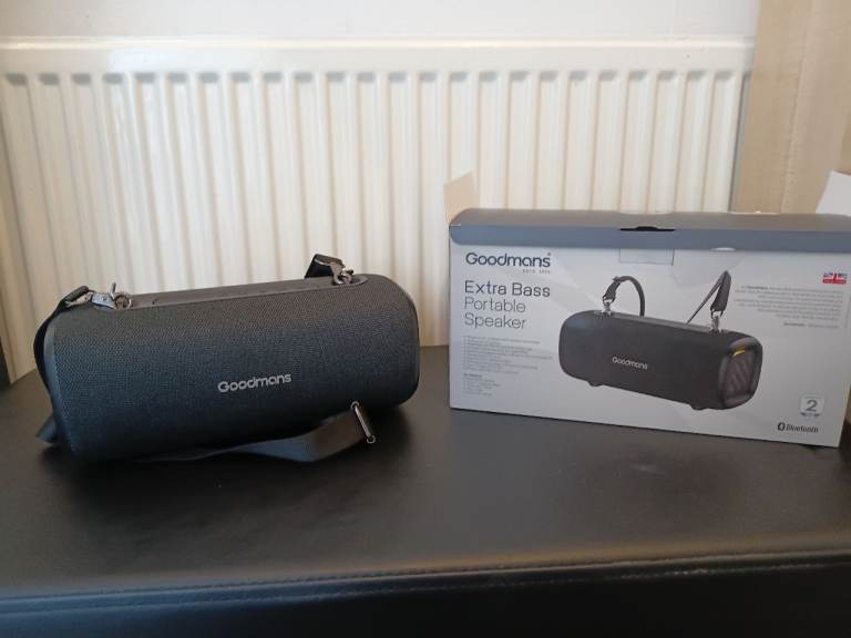 Goodmans Extra Bass Portable Speaker - Bluetooth, Boxed