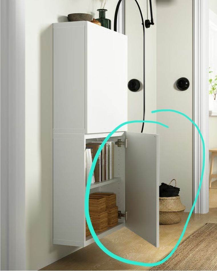 Ikea Bestå Satin Lappviken White DOOR 64 x 60 cm BNIB for Besta Cupboard Cabinet 64x60