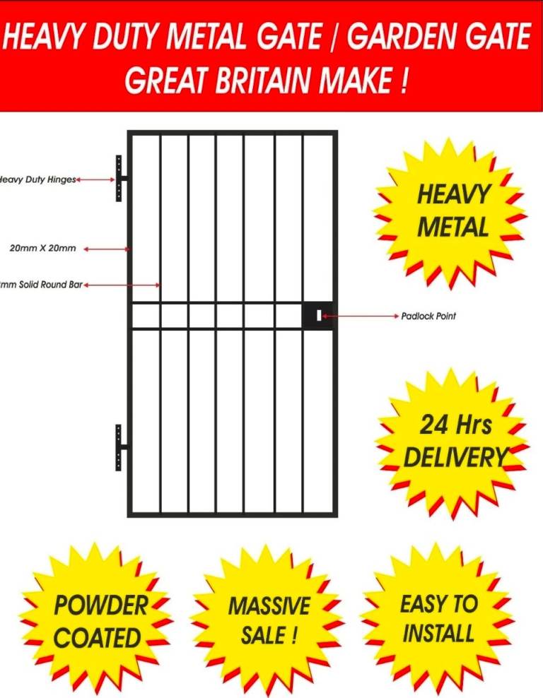 Door security gate 900mm x 2000mm