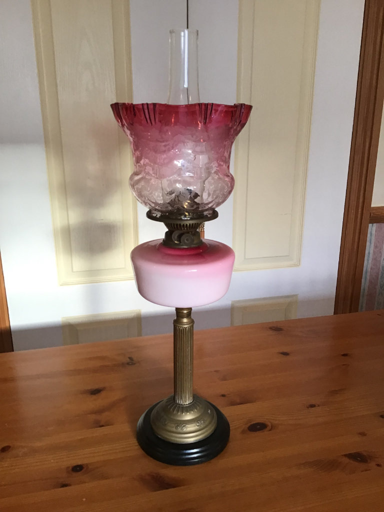 OIL LAMP  DUPLEX VICTORIAN