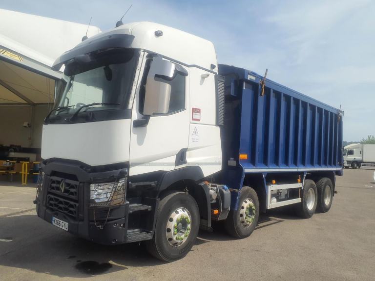 RENAULT C430 2017 EURO 6, 8X4 BULK BODIED TIPPER, WILCOX ALLOY BODY