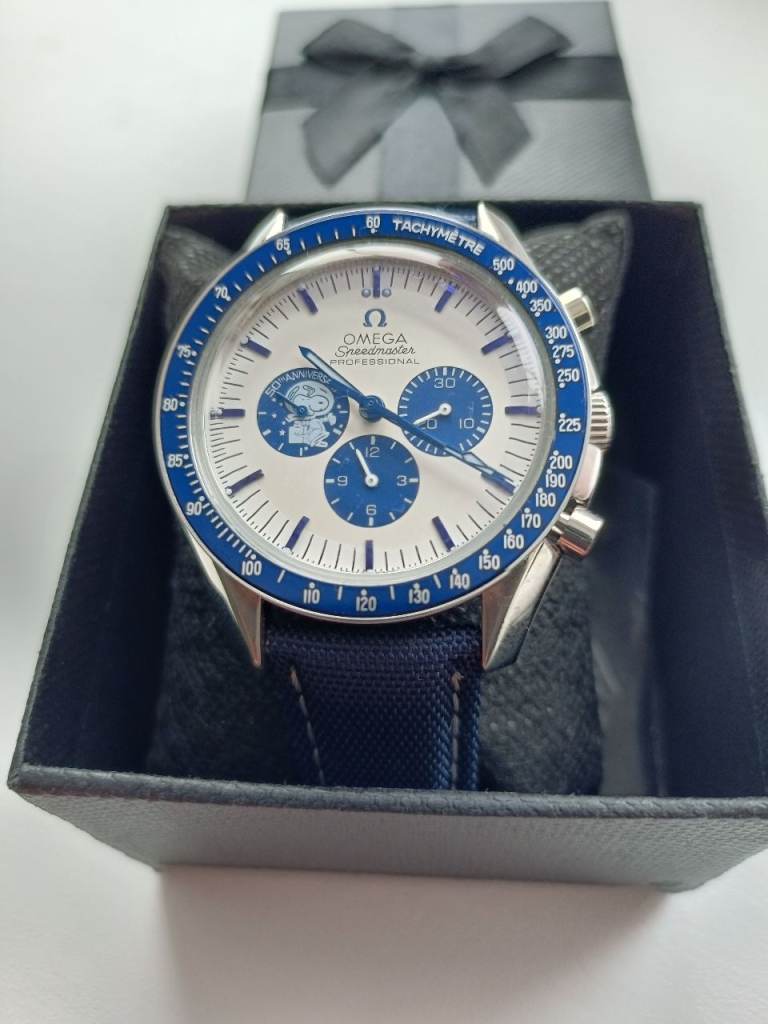 Omega Speedmaster Limited Edition Watch - Blue & Silver, As Good As New