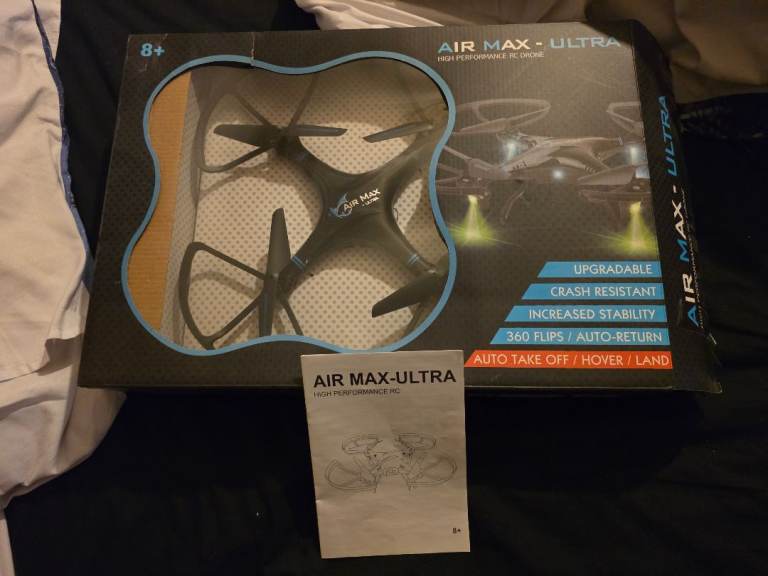 Air Max-Ultra High Performance RC Drone Auto Takeoff, Land Hover, Flip