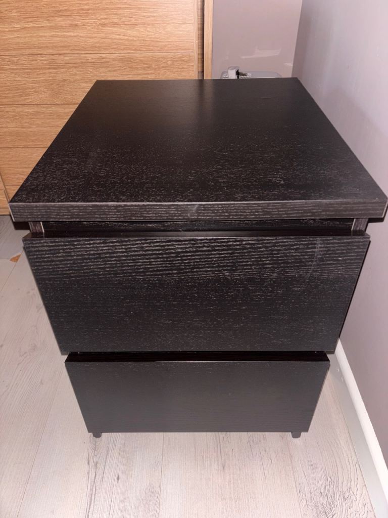 Ikea Malm Bedside Drawers/Table