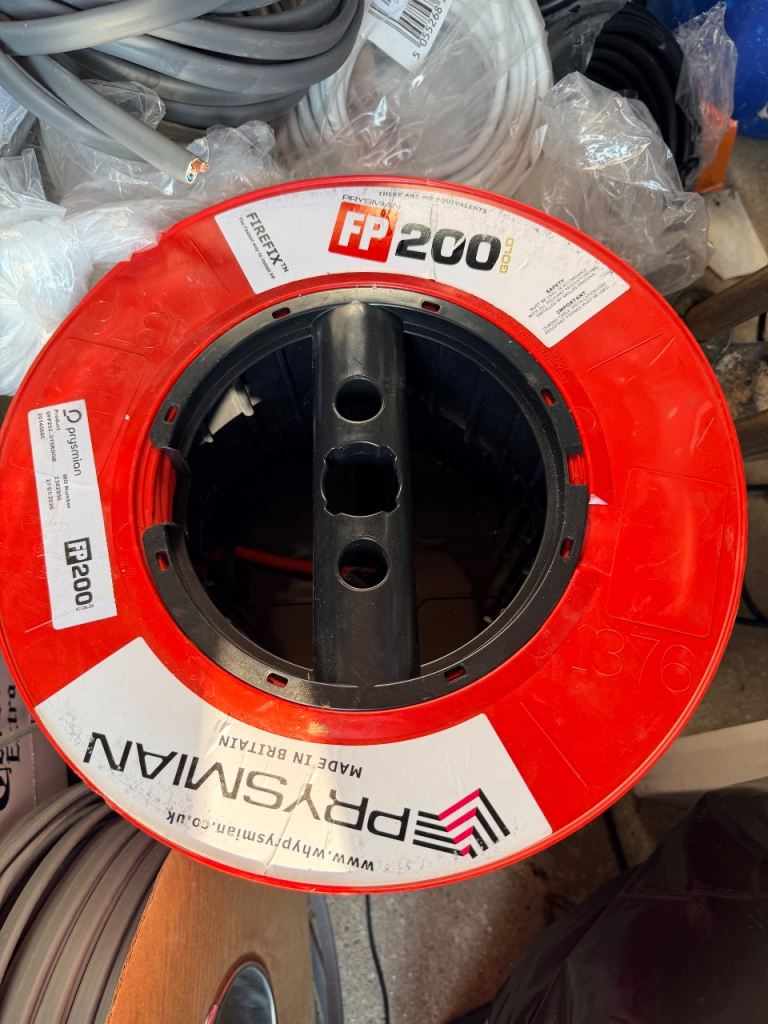 2 x Prysmian FP200 Gold 2 Core 1.5mm Fire Alarm Cable
