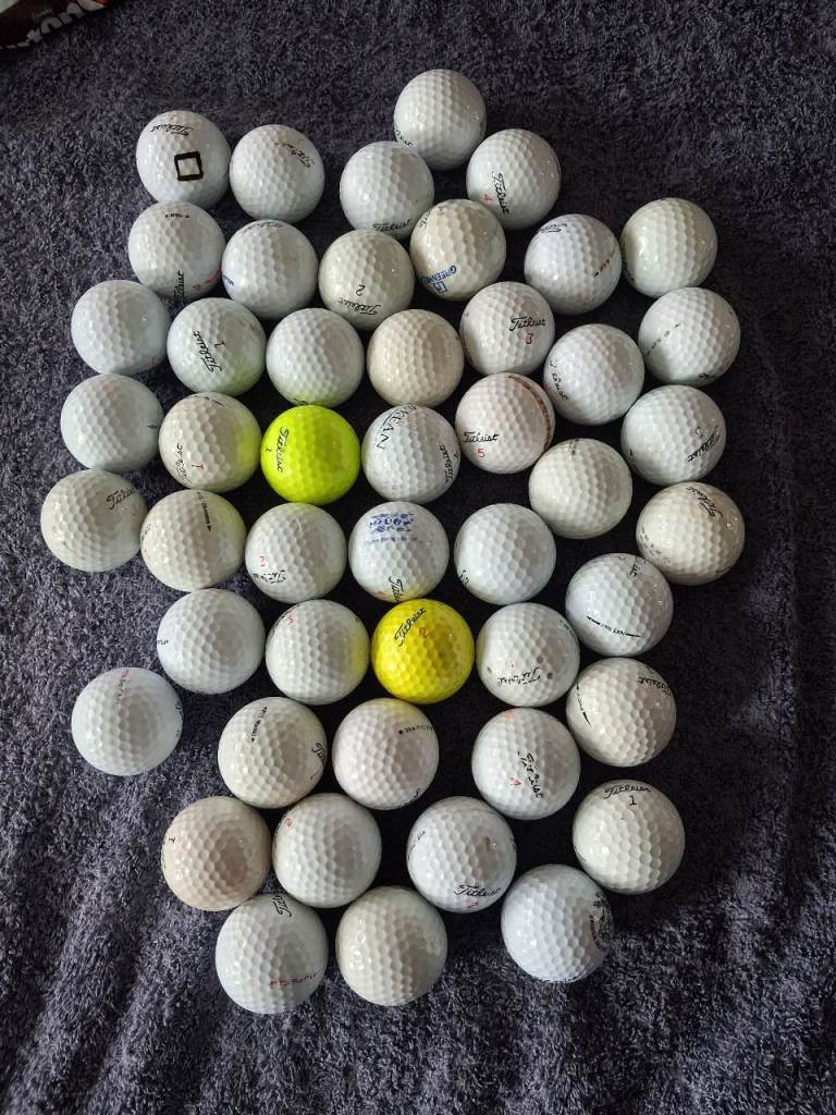48 Used "B Grade" Titeist Golf Balls. 