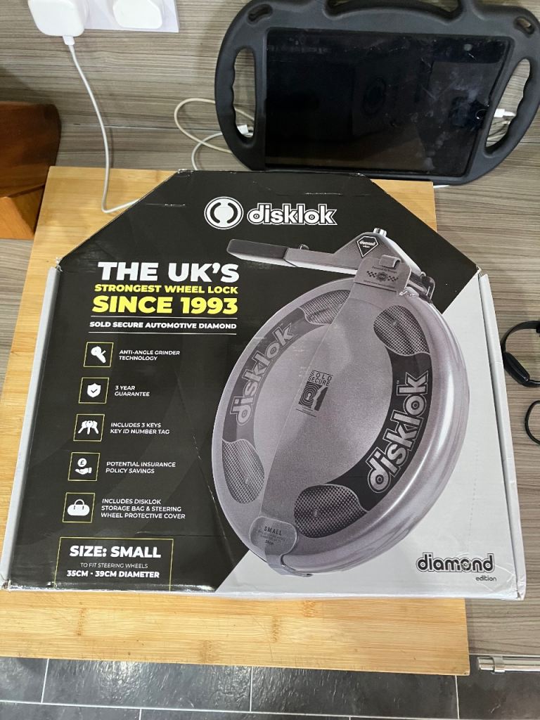 Disklok Steering Wheel Lock - Small - DIAMOND EDITION!! - Brand New!!