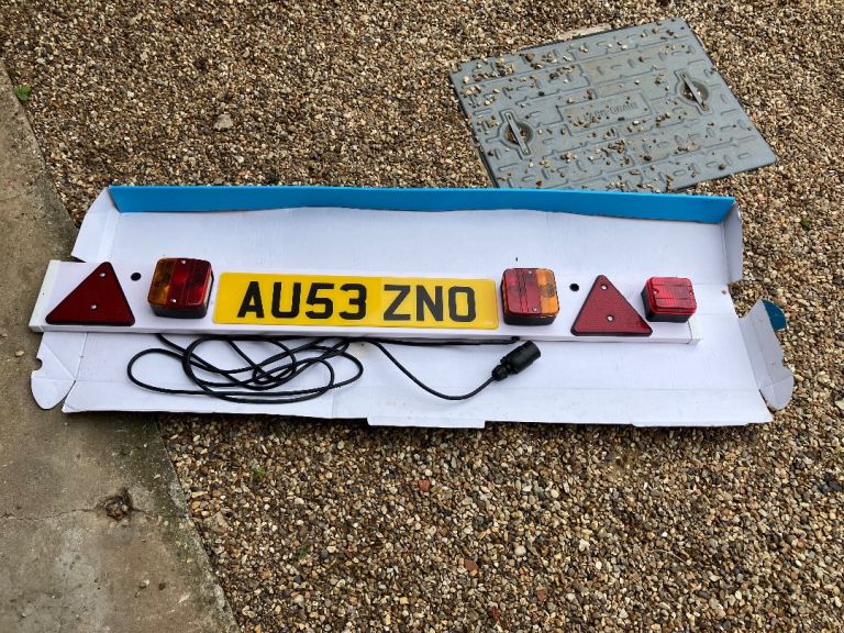 Trailer Light Board with Number Plate