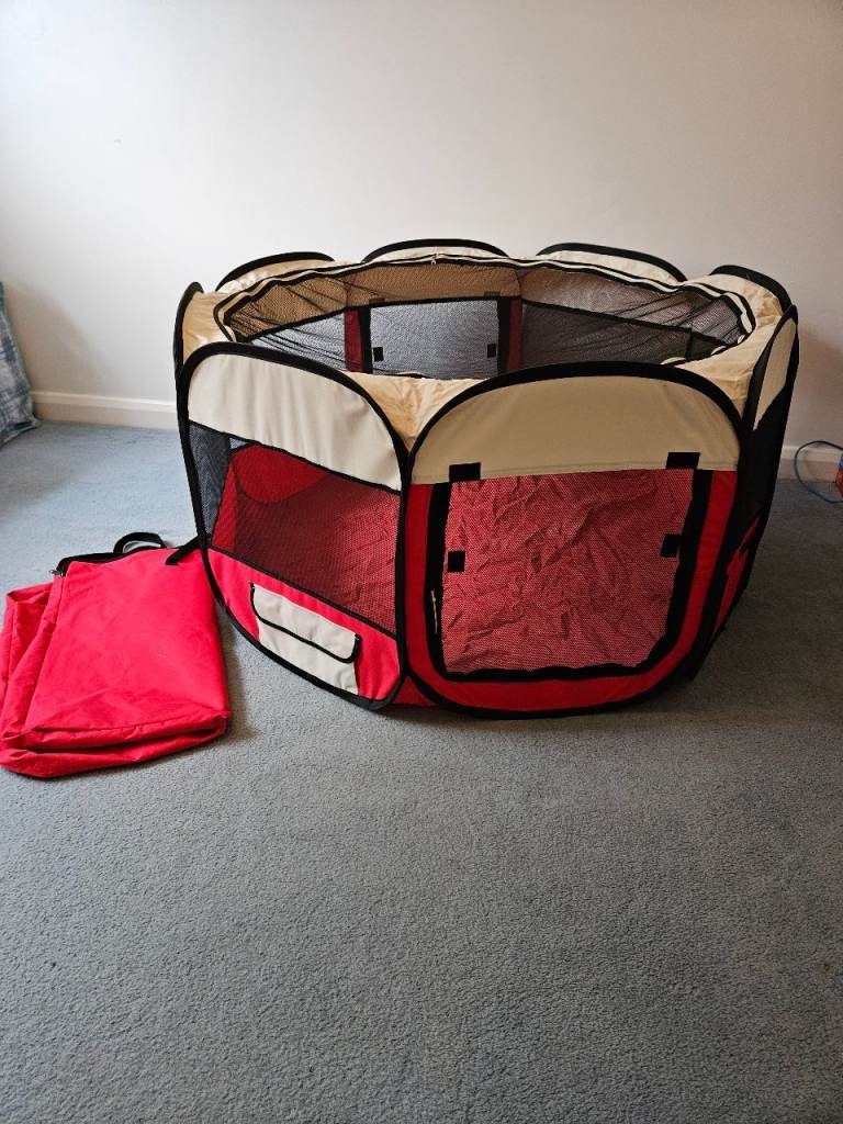 XXL Foldable Indoor Pet Play Pen - puppy, cat, guinea pig, rabbit etc. Breathable Mesh.