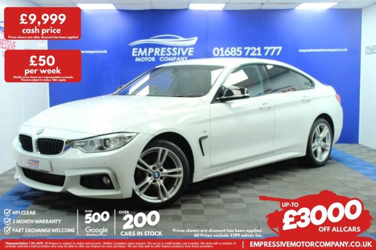 2016 66 BMW 4 SERIES GRAN COUPE 2.0 420D M SPORT HATCHBACK 5DR DIESEL MANUAL XDR