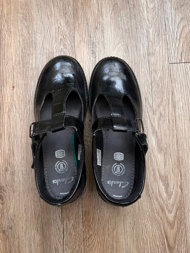 Clarkes girls school shoes