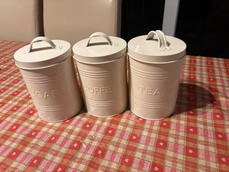 image for Tea coffee sugar canisters storage 