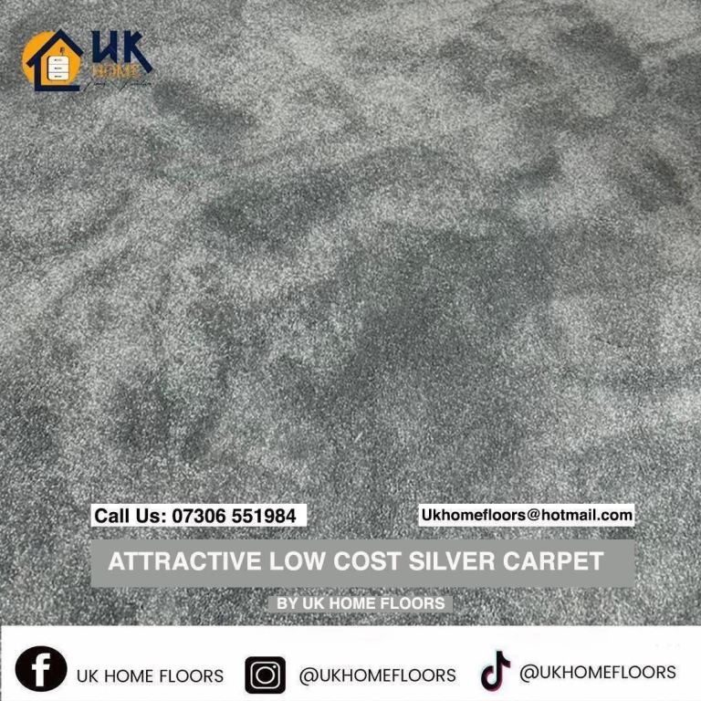 Low cost silver carpet 