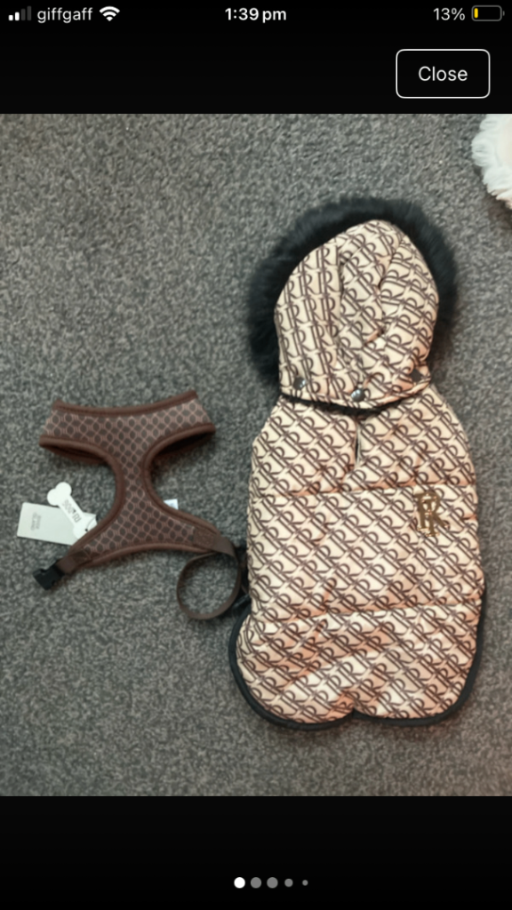 Rare Ri monogram coat & harness 