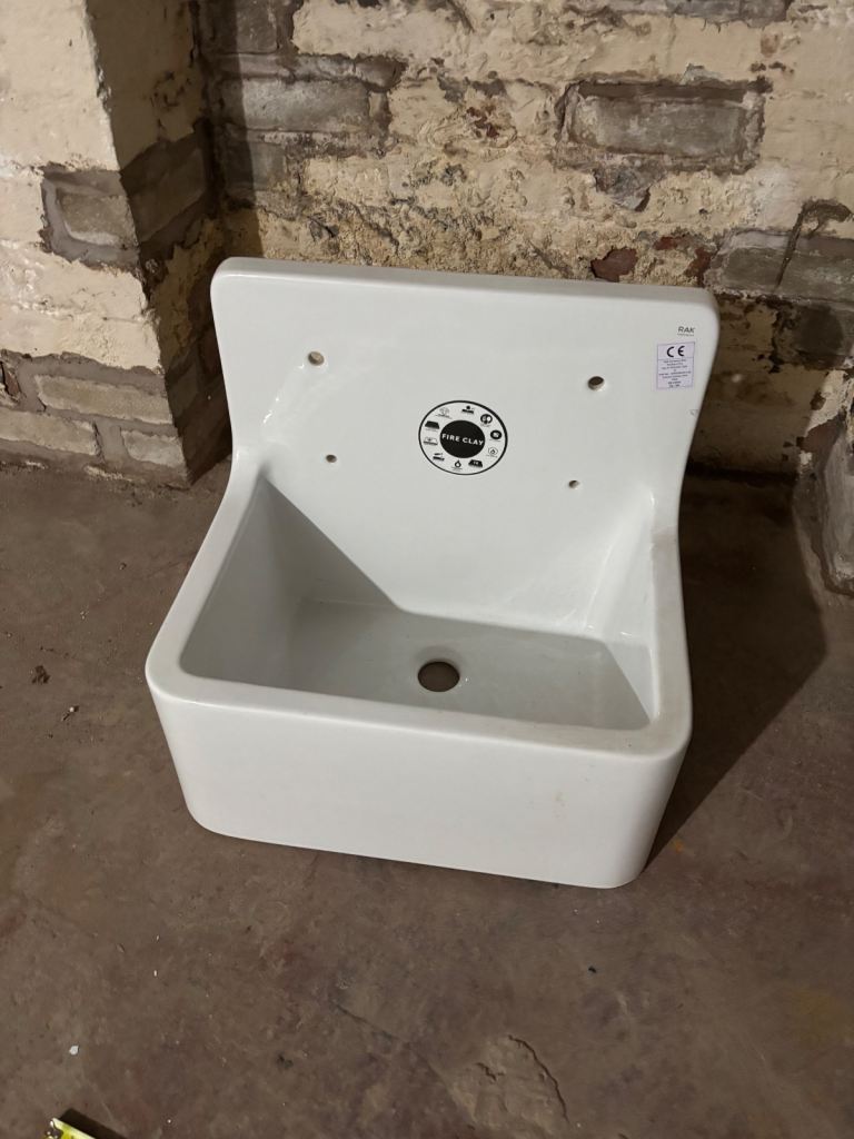 Rak fire clay sink - new 