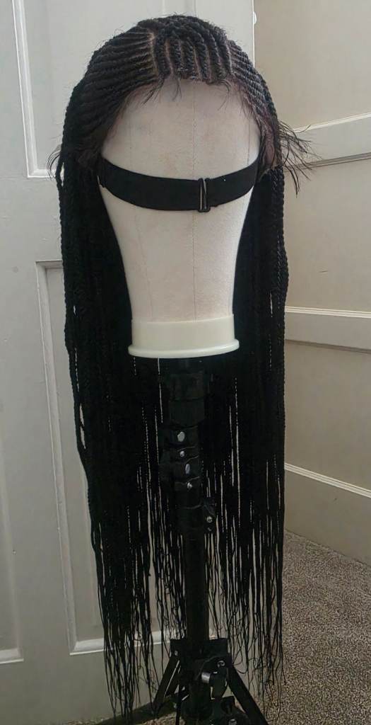 Long Braided Wig – Black, As Good As New