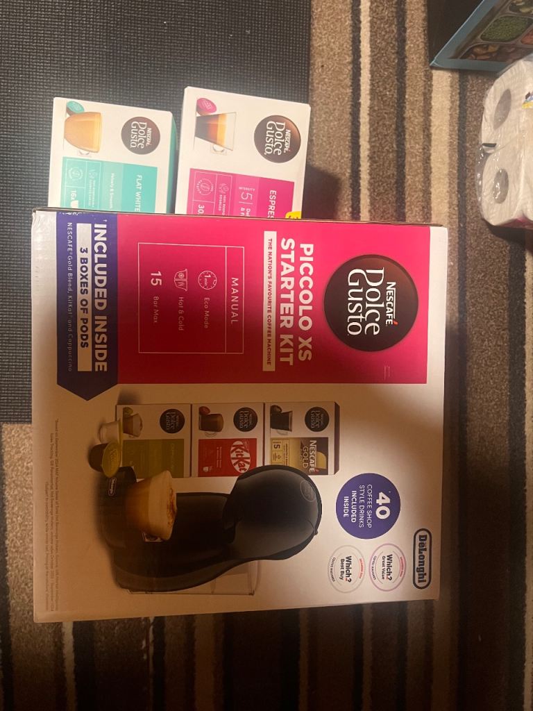 image for Dolce gusto coffee machine and pods