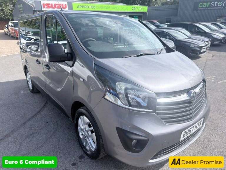 2017 Vauxhall Vivaro Grey 1.6 CDTi BiTurbo 9-Seater Combi Van, 91,666 miles, Euro 6, 6-Speed man ...