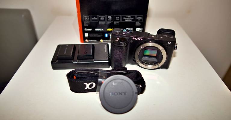 Sony Alpha A6500 4K Video Digital Camera 24.2MP Black Body Only with 3x Batteries
