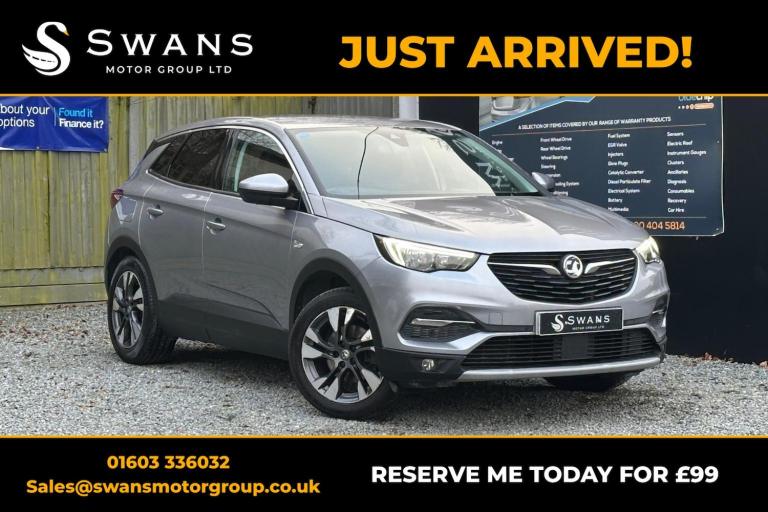 VAUXHALL GRANDLAND X 1.6 Turbo D BlueInjection Sport Nav Grey Manual Diesel 2018
