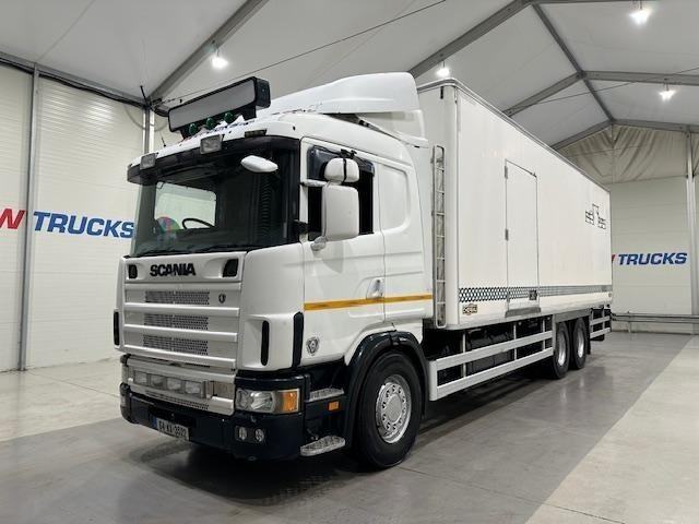 Scania 124 420 6x2 10 Tyre Sleeper Cab Box Van 