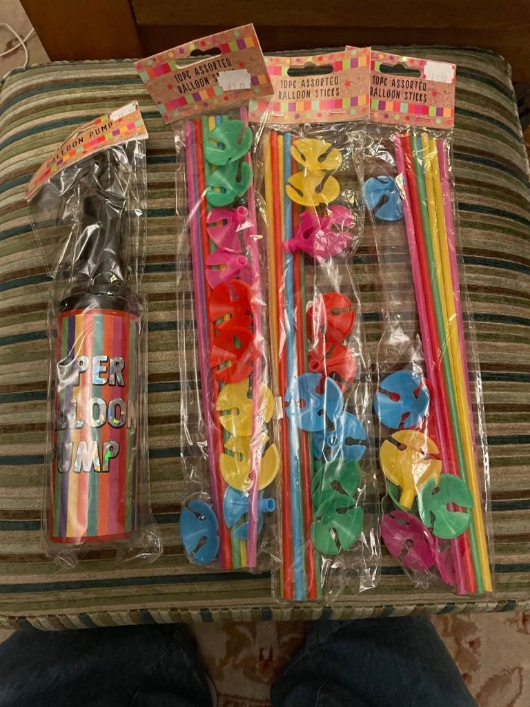 Gone pending collection….New Balloon Pump and Assorted Balloon Sticks
