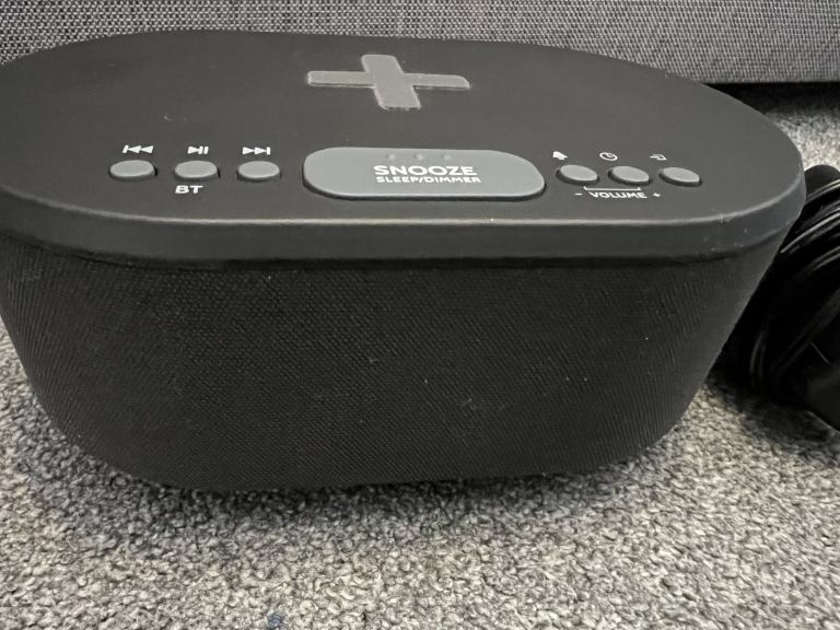 I-Box Dawn Bedside Wireless Charging Alarm Clock. 