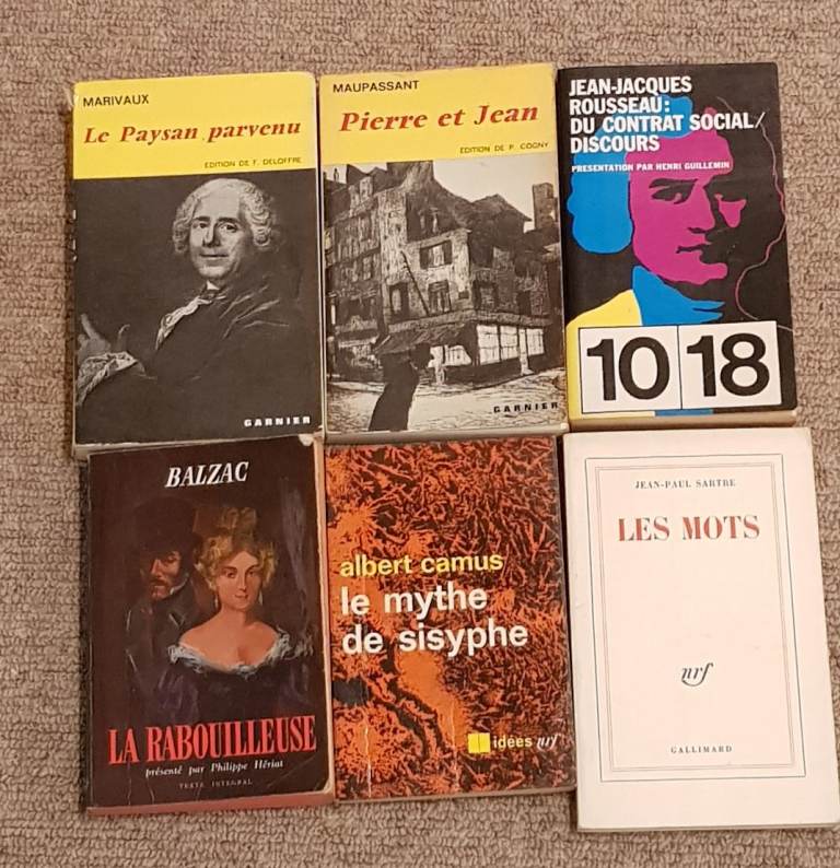 French literature books for university study