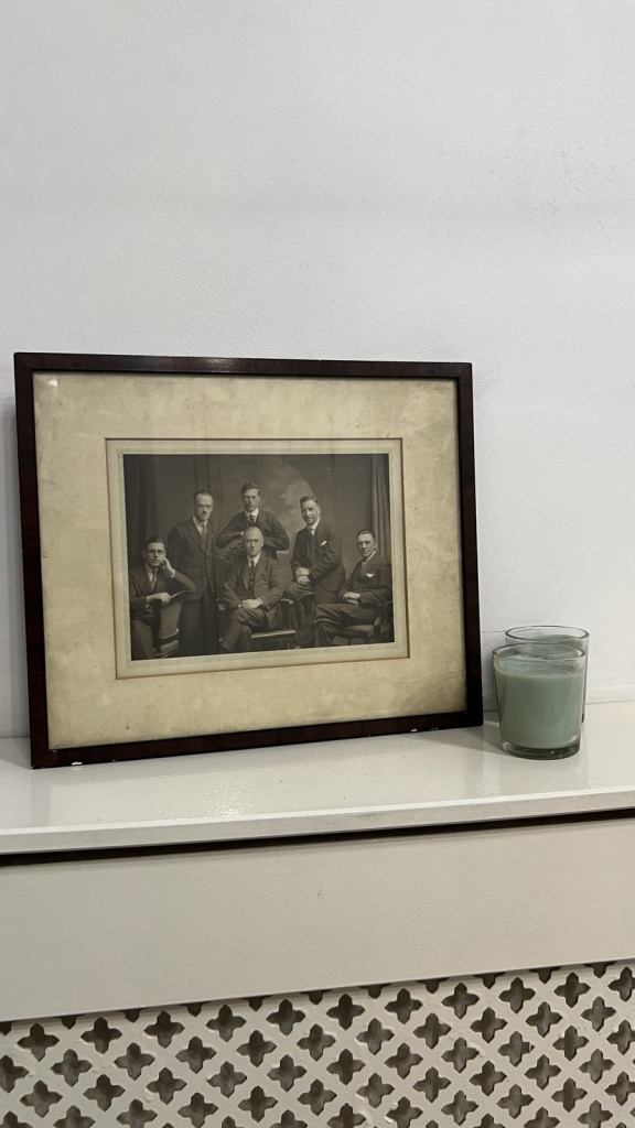 Authentic Antique photograph of a group of gentlemen
