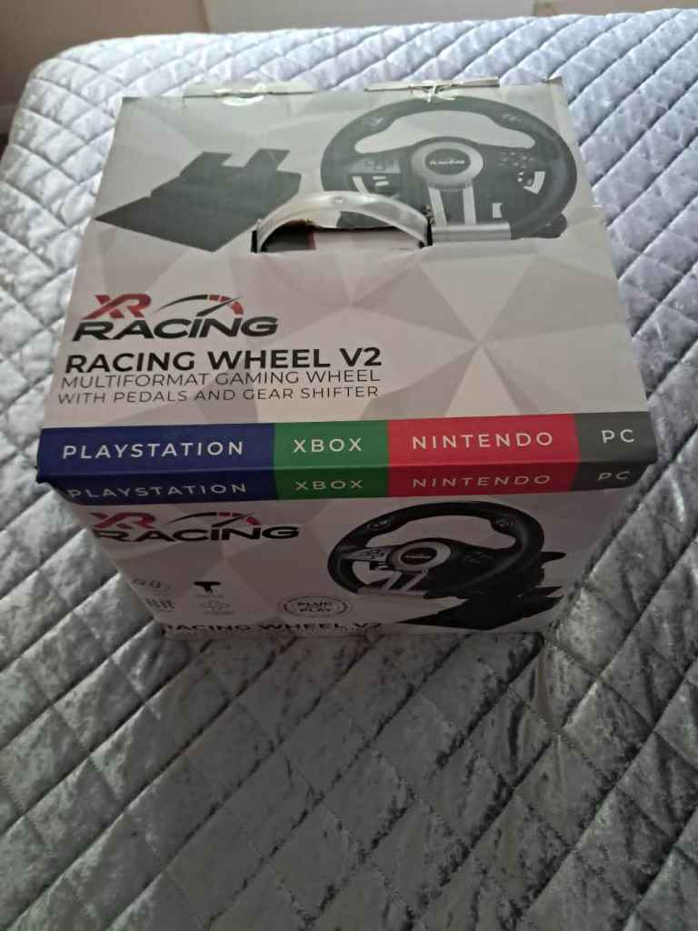 XR Racing Wheel V2 - Gaming Wheel with Pedals and Shifter