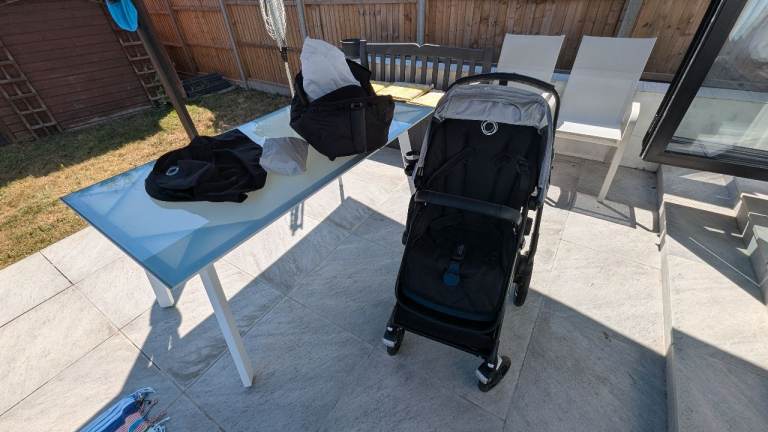 Bugaboo Linx Pushchair with Bassinet – Black, Good Condition