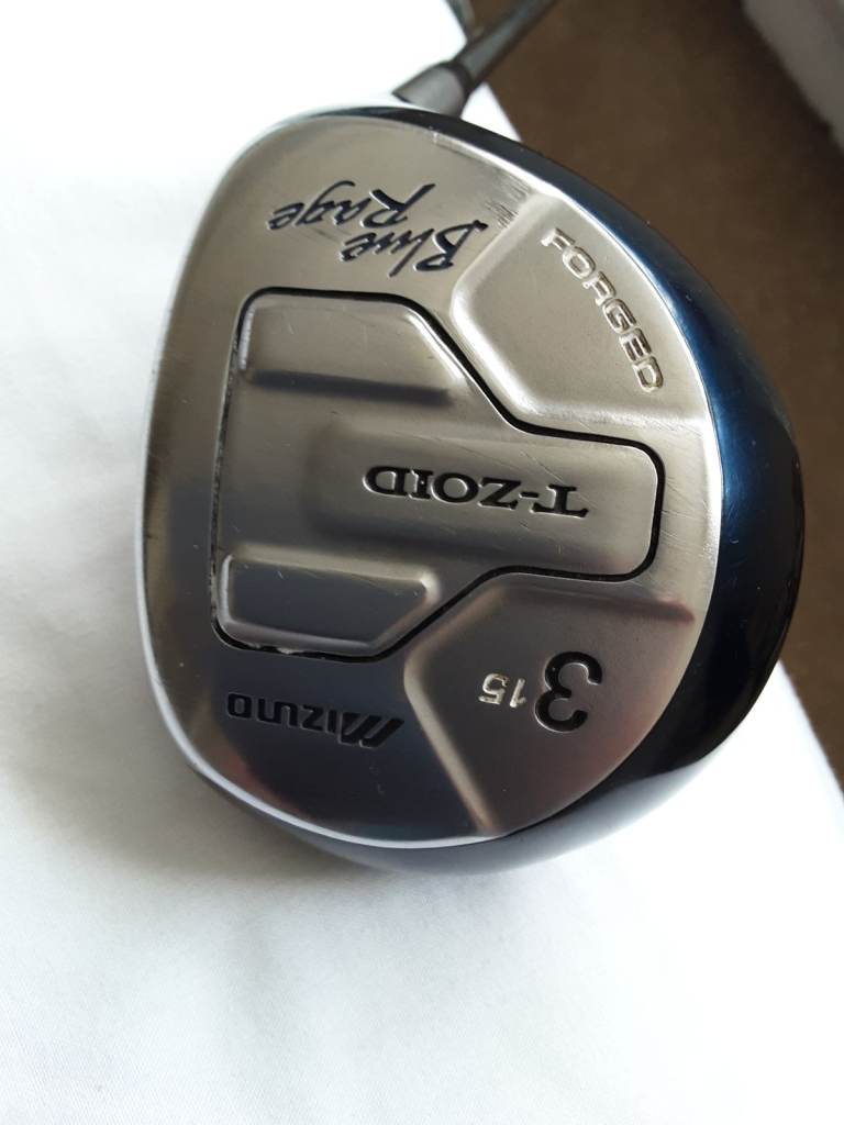 MIZUNO T-ZOID BLUE RAGE 3 WOOD 15 LOFT FORGED with HEAD COVER