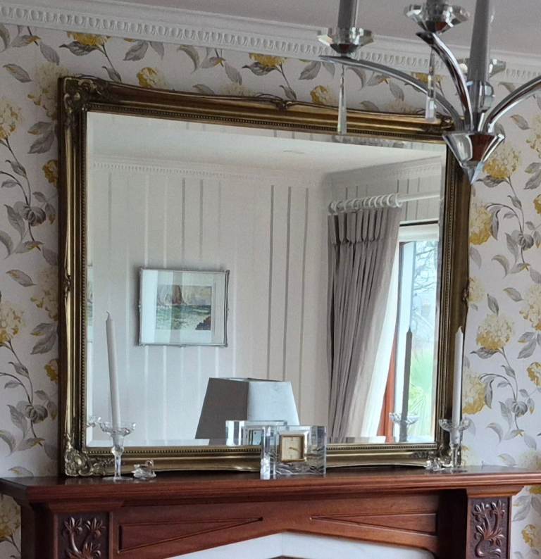 Large gilt mirror